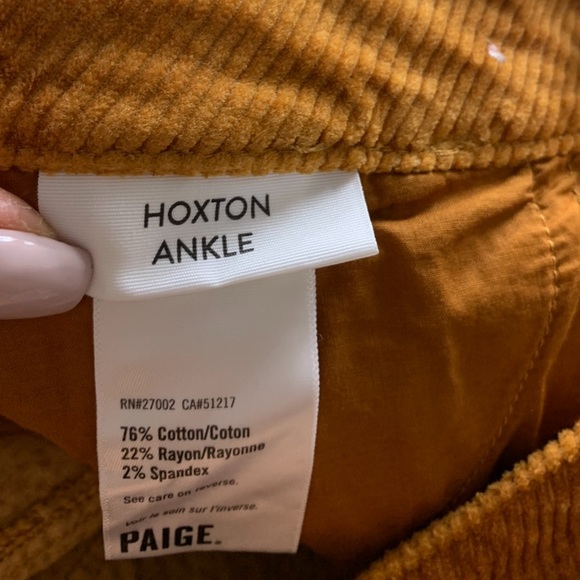 PAIGE Hoxton Skinny Ankle Corduroy Pants - Picture 9 of 15